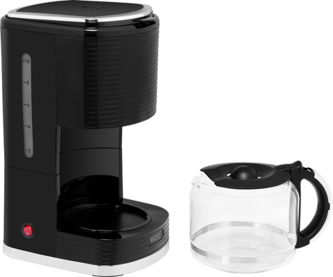 Cafetiera ECG KP 2150 Stripe, 980 W, 1.5 litri, preparare pana la 10 cesti de cafea odata, sistem drip-stop, negru [3]