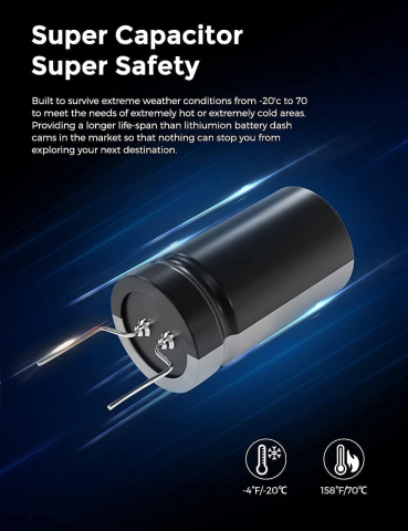 Camera auto DVR AZDOME M550 MAX, Tripla, 4K, WiFi, GPS, Unghi 170  , WDR, G-Sensor, Mod parcare, Card 64Gb inclus [3]