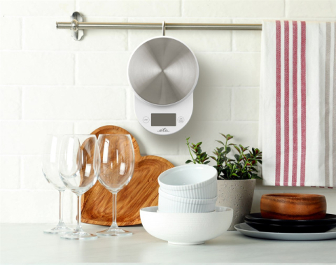 Cantar de bucatarie ETA Mari 5770 90000, 5 kg, precizie 1 gram, TARA, alb [4]