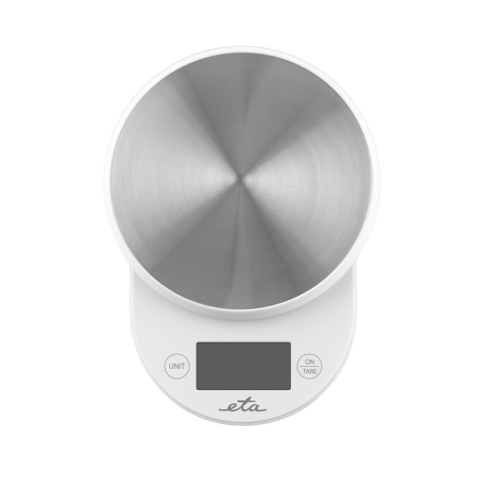 Cantare - Cantar de bucatarie ETA Mari 5770 90000, 5 kg, precizie 1 gram, TARA, alb