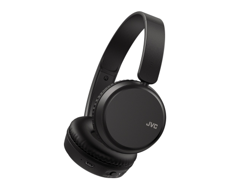 Casti audio - Casti audio On-Ear JVC HA-S36W-B-U, Bluetooth, Autonomie 35h, microfon, Negru