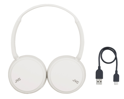 Casti audio - Casti audio On-Ear JVC HA-S36W-W-U, Bluetooth, Autonomie 35h, microfon, Alb