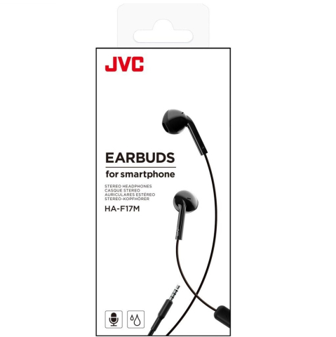 Casti JVC HA-F17M-B-U, Cu fir, In-Ear, Microfon, IPX2, negru [1]