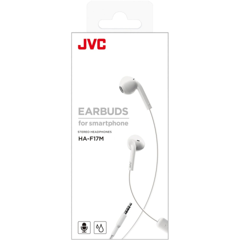 Casti JVC HA-F17M-W-U, Cu fir, In-Ear, Microfon, IPX2, alb [2]