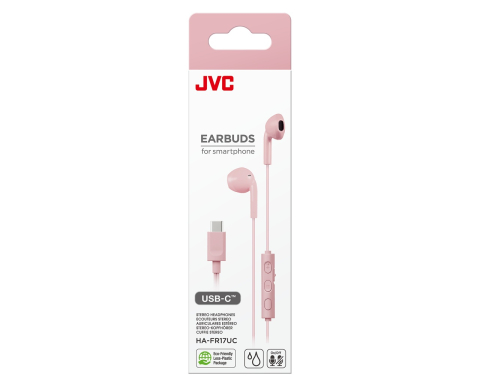 Casti JVC HA-FR17UC-P-U, Cu Fir, In-Ear, Microfon, USB-C, roz [2]
