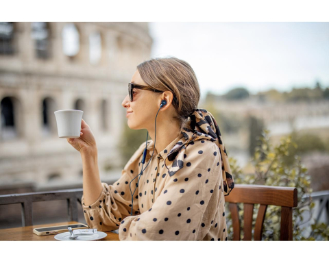 Casti JVC HA-FR29UC-A-U, Cu fir, In-Ear, Microfon, USB-C, Functie Mod Sunet, Husa, albastru [4]