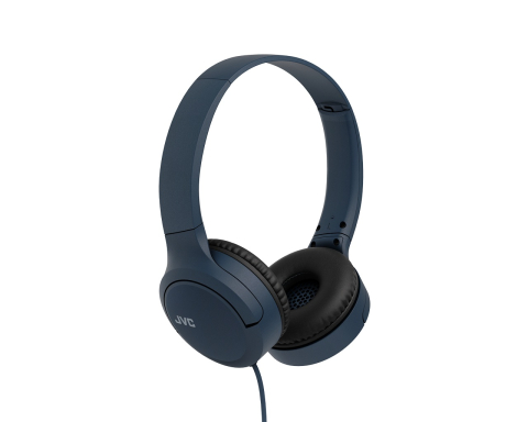 Casti audio - Casti JVC HA-S33UC-A-U, Cu fir, On-Ear, Microfon, USB-C, albastru
