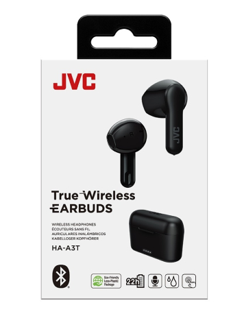 Casti True Wireless JVC HA-A3T-B-U, In Ear, Bluetooth, Microfon, Autonomie 22 ore, Negru [3]