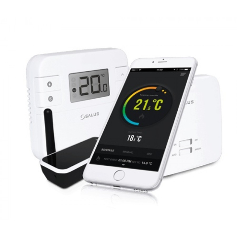 Termostate ambient / Automatizari / Smart Home - Salus RT310i - Cronotermostat cu Control prin Internet de pe Smartphone, Programabil si Manual