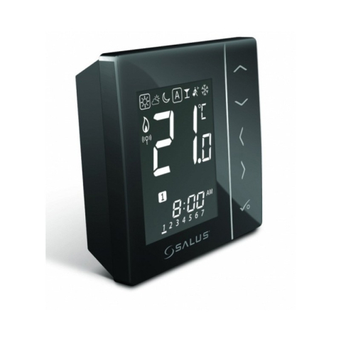 Termostate ambient / Automatizari / Smart Home - Salus VS20BRF - Termostat Wireless Programabil Zigbee pentru Pardoseala, Negru, Integrabil IT600