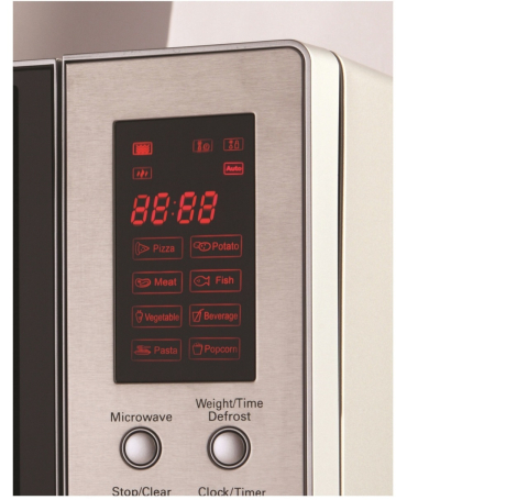 Cuptor cu microunde ECG MTD 231 S, 23 litri, 800 W, 5 niveluri de putere, 8 programe automate, otel inoxidabil [3]