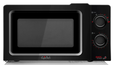 Cuptor cu microunde Gallet FMOM 205B negru, 700 W, 20 litri, 6 niveluri de putere, timer [2]
