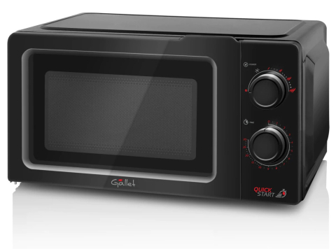 Cuptor cu microunde Gallet FMOM 205B negru, 700 W, 20 litri, 6 niveluri de putere, timer [1]