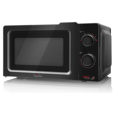 Cuptoare cu microunde - Cuptor cu microunde Gallet FMOM 205B negru, 700 W, 20 litri, 6 niveluri de putere, timer