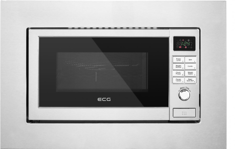 Cuptoare cu microunde - Cuptor cu microunde incorporabil ECG MTD 2081 VGSS, 20 litri, 1200 W, 5 niveluri de putere, 9 programe