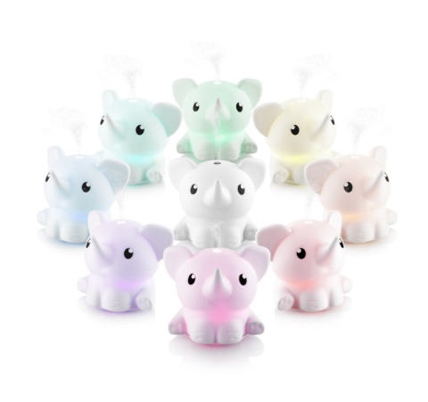 Difuzor de aroma ETA Manny 9634 90000, ceramica, pulverizare cu ultrasunete, iluminare colorata, ideal pentru copii [3]