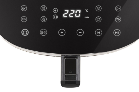 Friteuza cu aer cald ETA Fritta Digi 3168 90000, 1800 W, 7.2 litri, 40-220 °C, 8 programe, control tactil, negru [6]