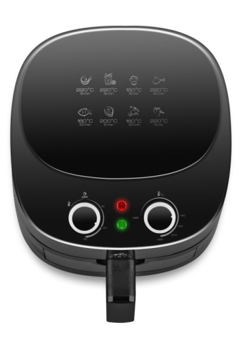 Friteuza cu aer cald ETA Vista 0168 90000, 1300W, 4.3 litri, timer 0-30 min, negru [1]