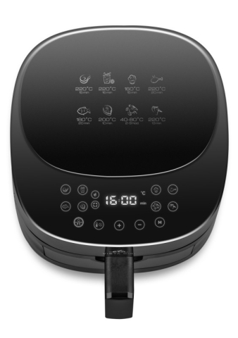 Friteuza cu aer cald ETA Vista Digi 1168 90000, 1300W, 4.3 litri, 8 programe, 40-220 °C, negru [1]