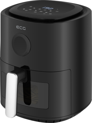 Friteuze - Friteuza cu aer fierbinte ECG AF 4020 Compact Fry, 3.8 litri, 1300 W, control digital, 8 programe, temperatura 80-200°C