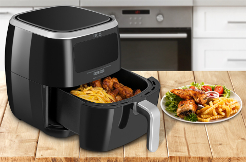 Friteuza cu aer fierbinte ECG AF 6000, 7 litri, 1800 W, 8 programe, control temperatura 30-200°C [7]