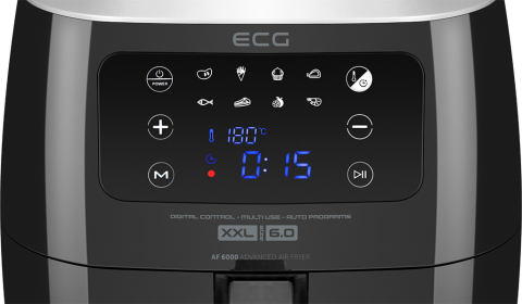 Friteuza cu aer fierbinte ECG AF 6000, 7 litri, 1800 W, 8 programe, control temperatura 30-200°C [10]
