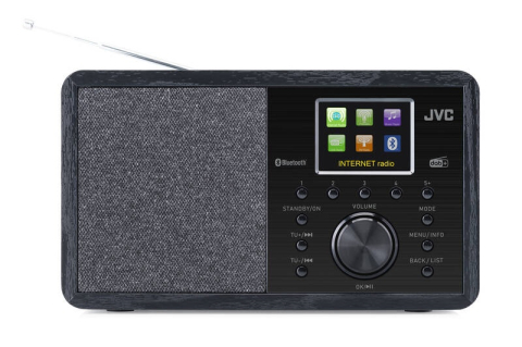 Internet radio JVC RA-E814B, 5W RMS, tuner DAB+/FM, Bluetooth, ecran color 2,4 inch, negru [1]