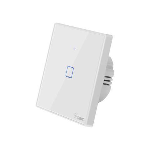 Intrerupator Smart  cu Touch WiFi + RF 433 Sonoff T2EU1C TX, (1 canal) [1]