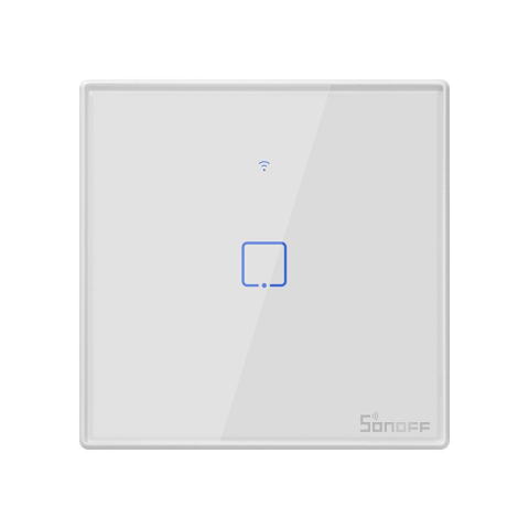 Smart Home - Intrerupator Smart  cu Touch WiFi + RF 433 Sonoff T2EU1C TX, (1 canal)