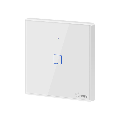 Intrerupator Smart  cu Touch WiFi + RF 433 Sonoff T2EU1C TX, (1 canal) [2]