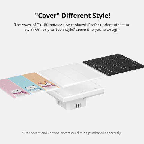 Intrerupator Smart Sonoff T5-2C-86 WiF cu Full Touch (2 canale), Lumina LED 10A 2400W [5]