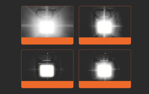 Lanterna de buzunar tip breloc Superfire MX16, 600lm, 500mAh, USB C [3]