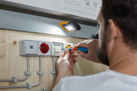 Lanterna de Lucru LED Brennenstuhl 4+3 SMD LED, 200 Lumeni, rotire 360  , Autonomie 24 ore, [4]