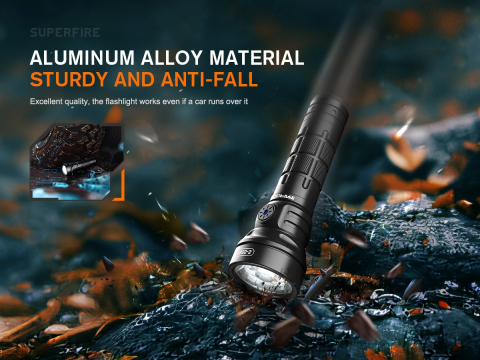 Lanterna LED  Godfire TN05, 20W, 1600lm, 362m, IP55, magnet, USB-C, 5 moduri, Lumina de urgenta [4]