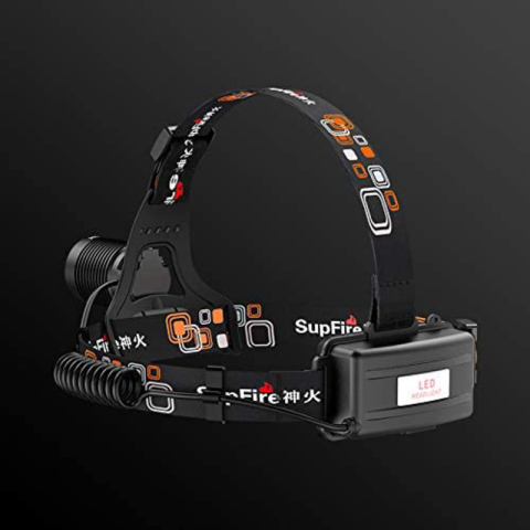 Lanterna LED pentru cap Superfire HL53, Zoom, 180lm, 400m, 2 2000mAh, incarcare USB [2]