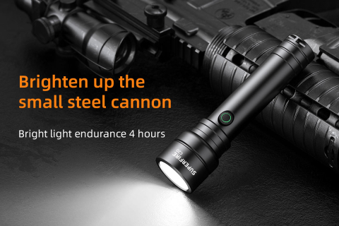 Lanterna LED Superfire C16, 2700lm, 500m, incarcare USB-C, 40W, 4000mah [2]