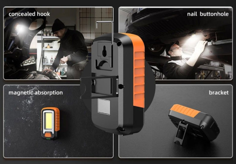 Lanterna LED Superfire G21, COB, 600 lumeni, acumulator 3600mAh, incarcare USB [4]