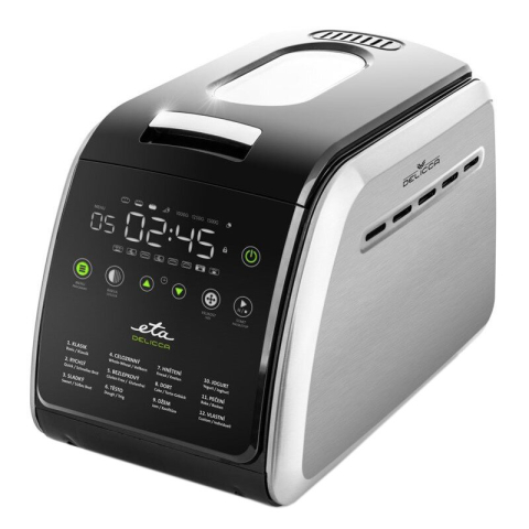 Masini de paine - Masina de facut paine ETA Delicca II 7149, 850W, 12 programe, capacitate 1,5 kg, otel inoxidabil