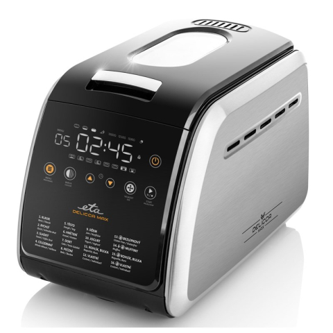 Masini de paine - Masina de facut paine ETA Delicca II Max 7149 90040, 850W, 16 programe, capacitate 1,5 kg, otel inoxidabil