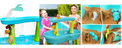 Masuta de joaca Rovo HG-1219 pentru apa si nisip, accesorii incluse [7]