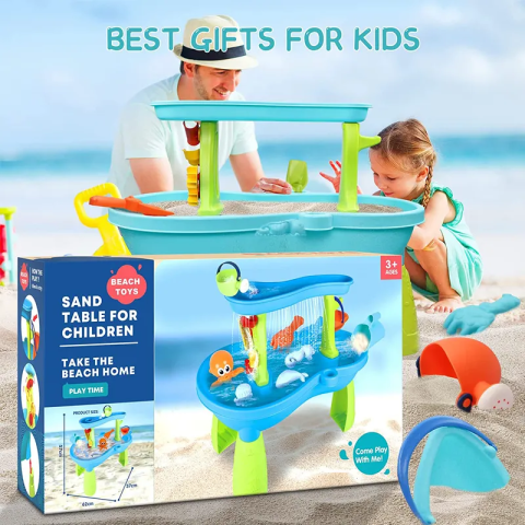 Masuta de joaca Rovo HG-1219 pentru apa si nisip, accesorii incluse [4]