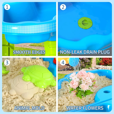 Masuta de joaca Rovo J9125 pentru apa si nisip, accesorii incluse [1]