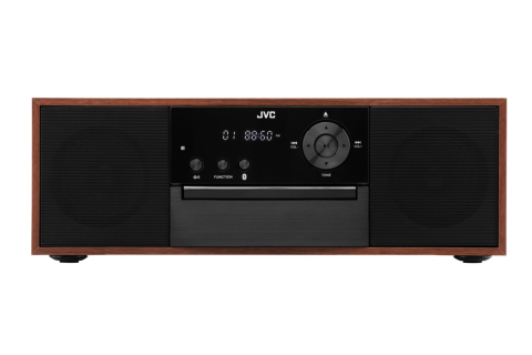 Electronice - Microsistem audio JVC RD-E761, 16 W, Bluetooth, FM, player CD, USB, conversie CD audio in mp3, intrare AUX, lemn