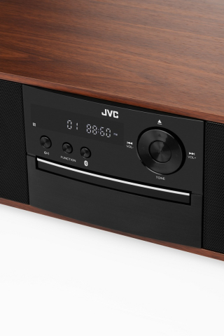 Microsistem audio JVC RD-E761, 16 W, Bluetooth, FM, player CD, USB, conversie CD audio in mp3, intrare AUX, lemn [2]