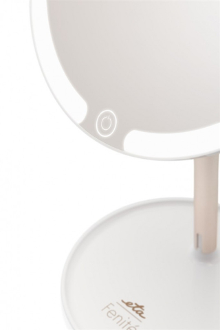 Oglinda cosmetica ETA Fenite 1353 90000, diametru 178 mm, 3 culori de iluminare, inclinare 0-90°, baterie reincarcabila 2000mAh [4]