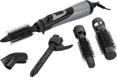 Ingrijire personala femei - Perie ondulatoare cu aer cald ECG HK 1050, 1000 W, 5 accesorii