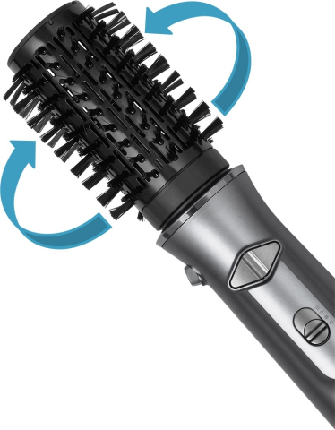 Perie rotativa cu aer cald ECG Modifica Hairbrush Moonstone, 1200 W, ionizare, 2 debite de aer, 2 nivele temperatura, gri metalic [6]