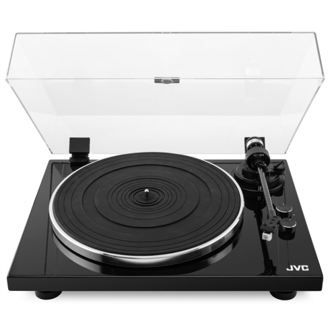 Pick-up Hi-Fi cu ac JVC AL-E534B, Bluetooth, 2 viteze (33 si 45 rpm), platan aluminiu, iesire RCA, negru [1]