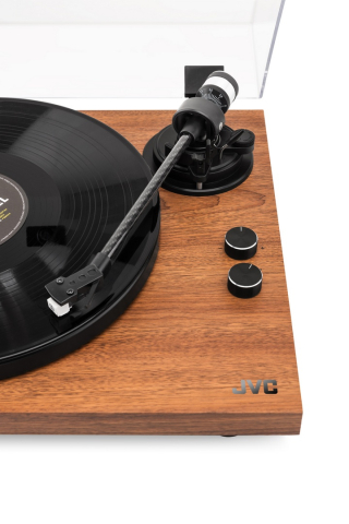 Pick-up Hi-Fi cu ac JVC AL-E534M, Bluetooth, 2 viteze (33 si 45 rpm), platan aluminiu, iesire RCA, maro [5]