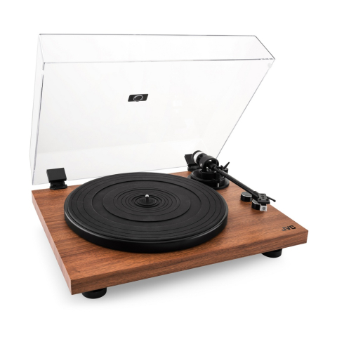 Pick-up Hi-Fi cu ac JVC AL-E534M, Bluetooth, 2 viteze (33 si 45 rpm), platan aluminiu, iesire RCA, maro [2]